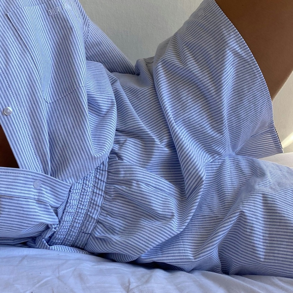 Djerf Avenue Breezy Short - Blue Stripe